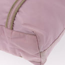 PRADA Hand Bag Nylon Pink Silver Auth 159153-17