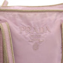 PRADA Hand Bag Nylon Pink Silver Auth 159153-18