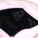 PRADA Hand Bag Nylon Pink Silver Auth 159153-21