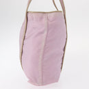 PRADA Hand Bag Nylon Pink Silver Auth 159153-3