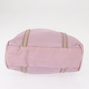 PRADA Hand Bag Nylon Pink Silver Auth 159153-5