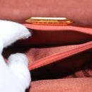 GIVENCHY Hand Bag Suede Brown Gold Auth 159158-21