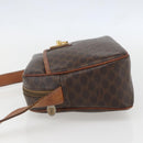 CELINE Macadam Canvas Shoulder Bag PVC Leather Brown Gold Auth 159160-4