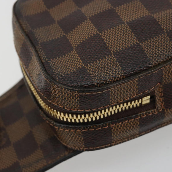 LOUIS VUITTON Damier Ebene Geronimos Umhängetasche N51994 LV Auth 159162