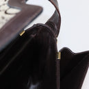CELINE C Sulky Horse Carriage Shoulder Bag Canvas Beige Gold Auth 159163-18