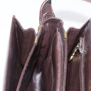 CELINE C Sulky Horse Carriage Shoulder Bag Canvas Beige Gold Auth 159163-19