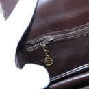 CELINE C Sulky Horse Carriage Shoulder Bag Canvas Beige Gold Auth 159163-21