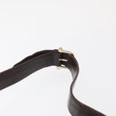 CELINE C Sulky Horse Carriage Shoulder Bag Canvas Beige Gold Auth 159163-8