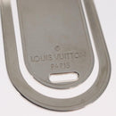 LOUIS VUITTON Pansavie Porto Address Money Clip Metal Silver M64691 Auth 159170M-4