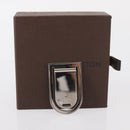LOUIS VUITTON Pansavie Porto Address Money Clip Metal Silver M64691 Auth 159170M-7