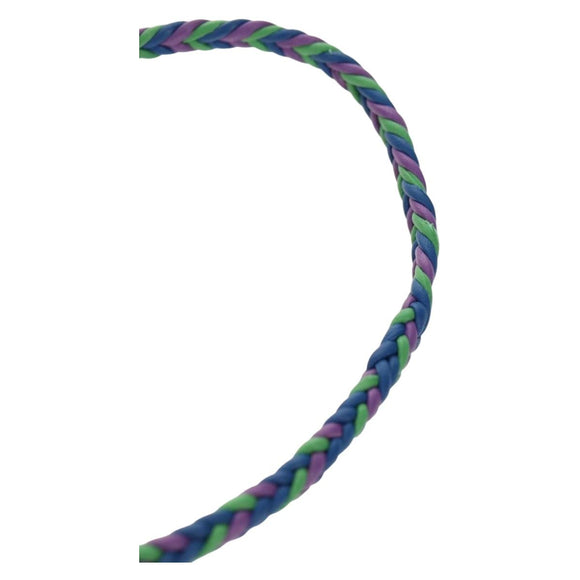 LOUIS VUITTON Brass Friendship Bracelet Leather Blue M0967 LV Auth 159171M