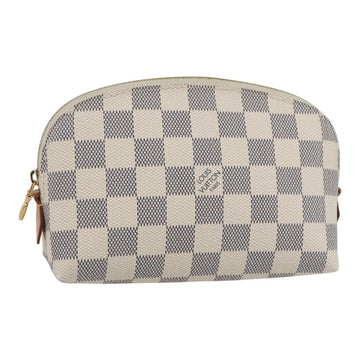 LOUIS VUITTON Damier Azur Pochette Cosmetic PM Pouch N60024 LV Auth 159175