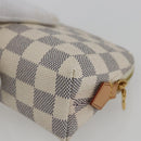 LOUIS VUITTON Damier Azur Pochette Cosmetic PM Pouch N60024 LV Auth 159175-15
