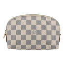 LOUIS VUITTON Damier Azur Pochette Cosmetic PM Pouch N60024 LV Auth 159175-13