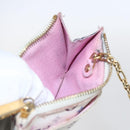 LOUIS VUITTON Multicolor Pochette Cles NM Coin Purse White M93734 LV Auth 159177-18