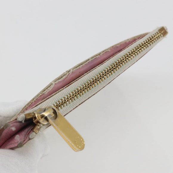 LOUIS VUITTON Multicolor Pochette Cles NM Coin Purse White M93734 LV Auth 159177