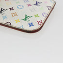 LOUIS VUITTON Multicolor Pochette Cles NM Coin Purse White M93734 LV Auth 159177-7