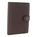 LOUIS VUITTON Epi Agenda PM Day Planner Cover Mocha R2005D LV Auth 159180-1