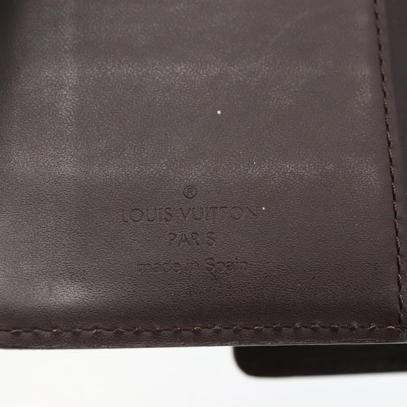 LOUIS VUITTON Epi Agenda PM Day Planner Cover Mocha R2005D LV Auth 159180