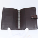 LOUIS VUITTON Epi Agenda PM Day Planner Cover Mocha R2005D LV Auth 159180-8