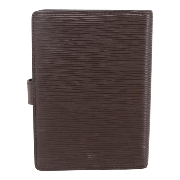 LOUIS VUITTON Epi Agenda PM Day Planner Cover Mocha R2005D LV Auth 159180