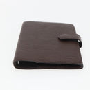 LOUIS VUITTON Epi Agenda PM Day Planner Cover Mocha R2005D LV Auth 159180-6