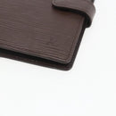 LOUIS VUITTON Epi Agenda PM Day Planner Cover Mocha R2005D LV Auth 159180-14