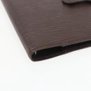 LOUIS VUITTON Epi Agenda PM Day Planner Cover Mocha R2005D LV Auth 159180-7