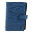 LOUIS VUITTON Epi Agenda PM Day Planner Cover Blue R20055 LV Auth 159181-13