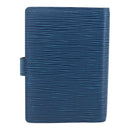 LOUIS VUITTON Epi Agenda PM Day Planner Cover Blue R20055 LV Auth 159181-2