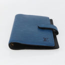 LOUIS VUITTON Epi Agenda PM Day Planner Cover Blue R20055 LV Auth 159181-6