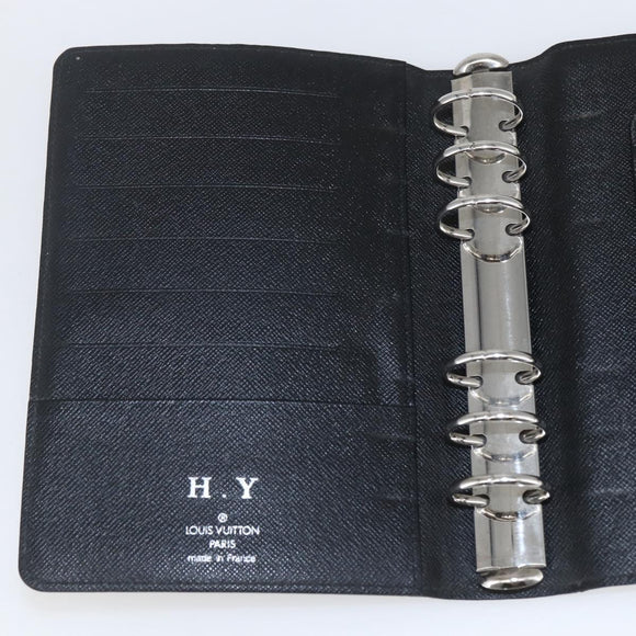 LOUIS VUITTON Damier Graphite Agenda MM Day Planner Cover R20242 LV Auth 159182