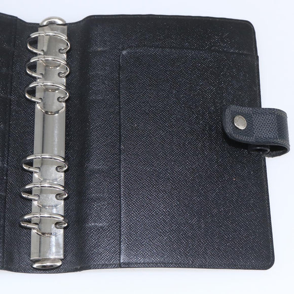 LOUIS VUITTON Damier Graphite Agenda MM Day Planner Cover R20242 LV Auth 159182