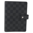 LOUIS VUITTON Damier Graphite Agenda MM Day Planner Cover R20242 LV Auth 159182-2
