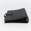 LOUIS VUITTON Damier Graphite Agenda MM Day Planner Cover R20242 LV Auth 159182-6