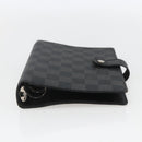 LOUIS VUITTON Damier Graphite Agenda MM Day Planner Cover R20242 LV Auth 159182-7