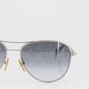 LOUIS VUITTON Conspiration Sunglasses metal Silver LV Auth 159184-4