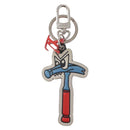 LOUIS VUITTON Porte Cles LV Comics Hammer Key Holder Blue MP3107 LV Auth 159186-2