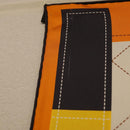 HERMES Carre 90 Scarf Silk ""Tapis de Selle"" Orange Auth 159188-11