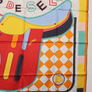 HERMES Carre 90 Scarf Silk ""Tapis de Selle"" Orange Auth 159188-7