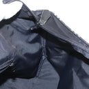 BURBERRY Nova Check Blue Label Tote Bag Nylon Black Silver Auth 159190-19