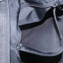 BURBERRY Nova Check Blue Label Tote Bag Nylon Black Silver Auth 159190-21