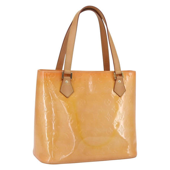 LOUIS VUITTON Monogram Vernis Houston Bag Marshmallow Pink M91302 LV Auth 159207