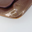 LOUIS VUITTON Monogram Vernis Thompson Street Bag Viole M91095 LV Auth 159208-14
