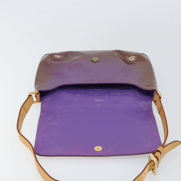 LOUIS VUITTON Monogram Vernis Thompson Street Bag Viole M91095 LV Auth 159208