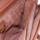 GUCCI Shoulder Bag Leather Brown Gold 001 115 1199 Auth 159210-17