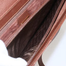 GUCCI Shoulder Bag Leather Brown Gold 001 115 1199 Auth 159210-20