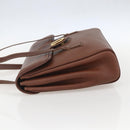 GUCCI Shoulder Bag Leather Brown Gold 001 115 1199 Auth 159210-4