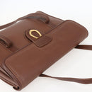 GUCCI Shoulder Bag Leather Brown Gold 001 115 1199 Auth 159210-6