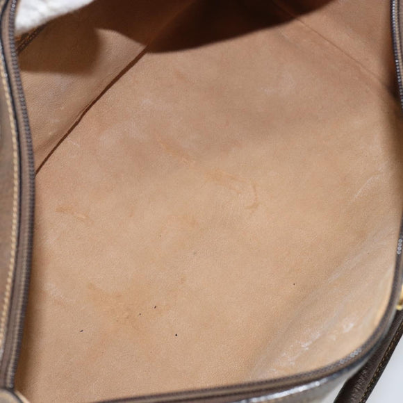 GUCCI GG Supreme Web Sherry Line Boston Bag PVC Beige Gold 378 02 07 Auth 159211